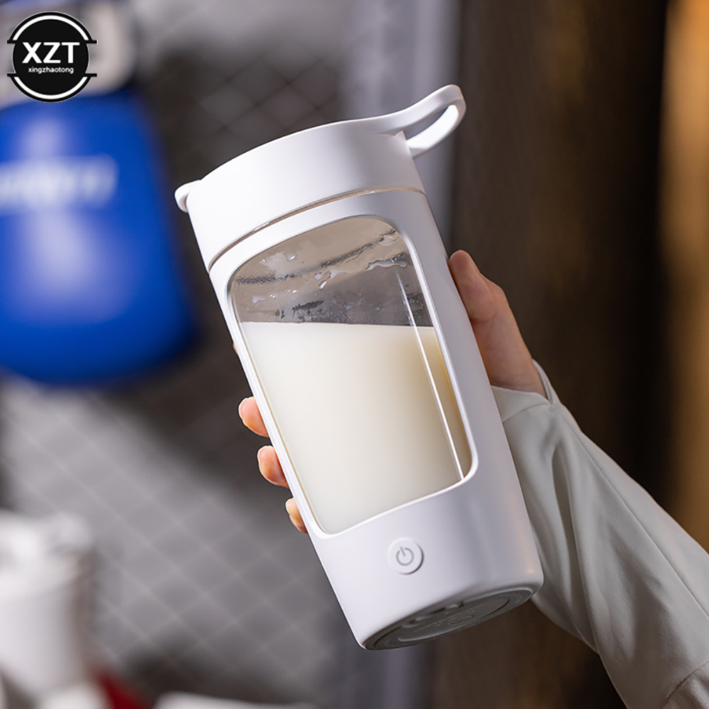 Nutrition And Fitness - 電気プロテインシェーカー,650ml,USB,充電式,プロテインシェーカー,スポーツ,フィットネス,アウトドア,旅行用の詰め替えボトル