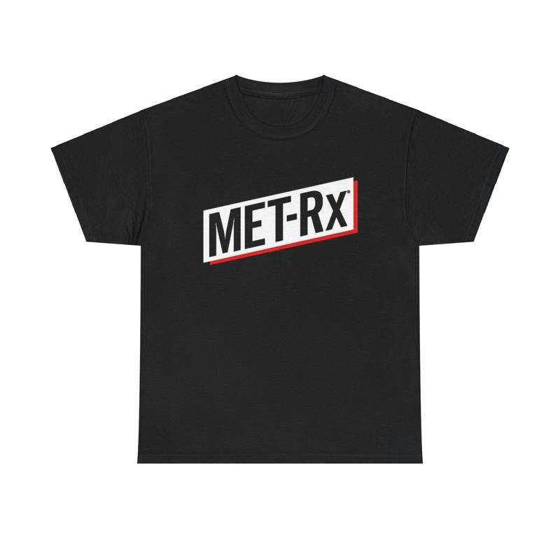 Nutrition Fitness Gym - Met Rx グラフィック T シャツボディービルスポーツ栄養補助食品フィットネスジム T