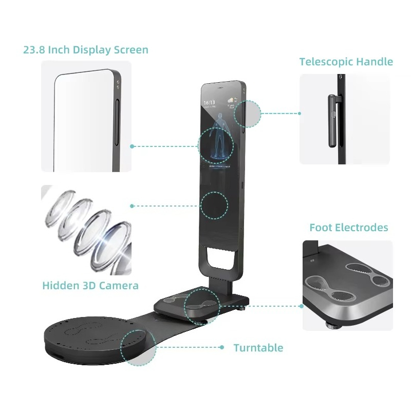 The Nutrition Fitness - スマートフィットネスミラー ボディスキャナー 栄養分析器