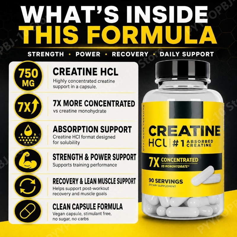 クレアチンHCl 750mg 90カプセル フィットネス筋肉 - The Nutrition Fitness のレビューと価格