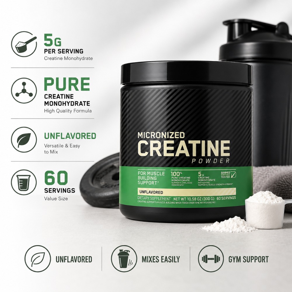 クレアチン一水和物パウダー 300g 筋力サポート マッスル - Nutrition And Fitness のレビューと価格