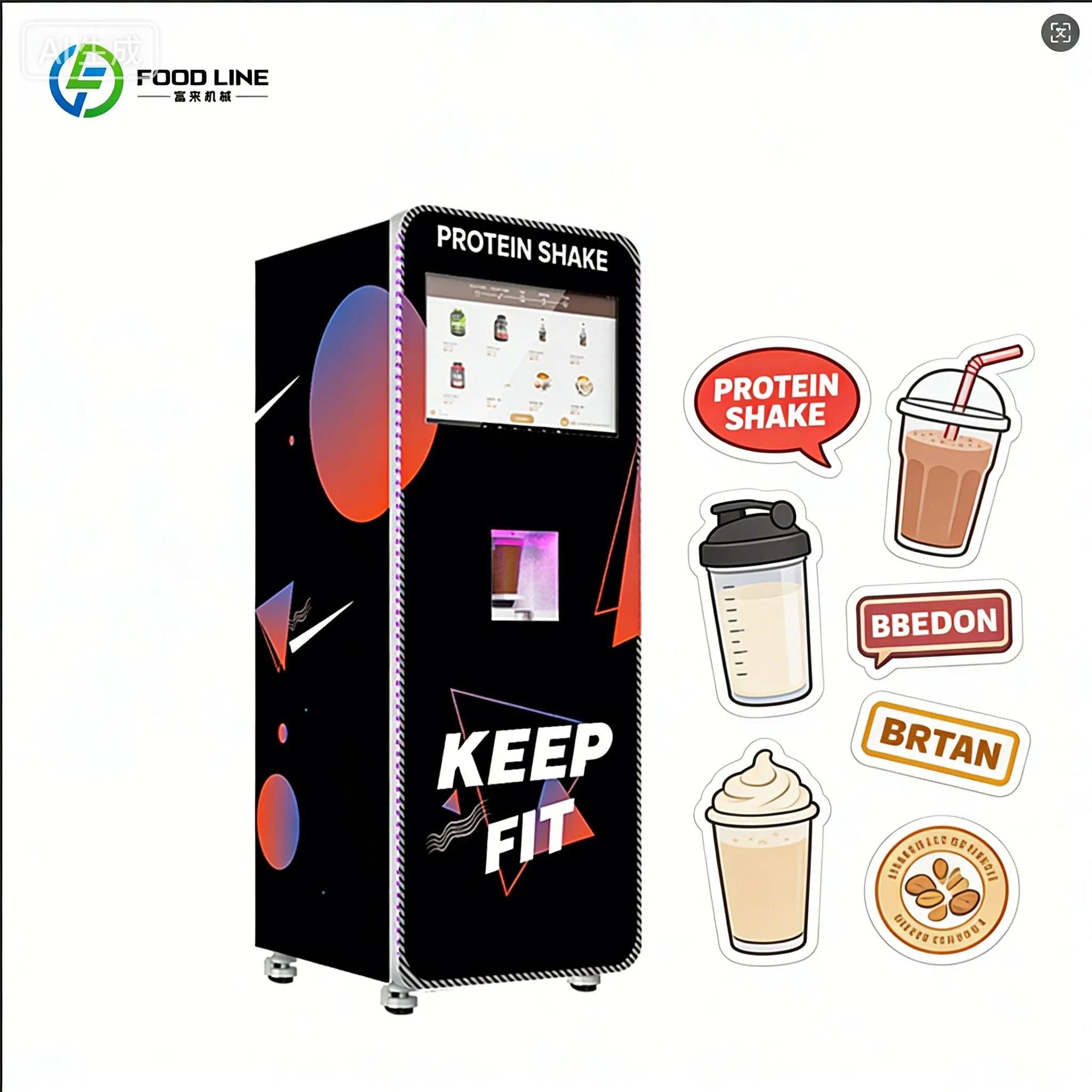 栄養自動販売機全自動プロテインシェイク製造装置フィットネスセ - Nutrition Fitness Equipment のレビューと価格