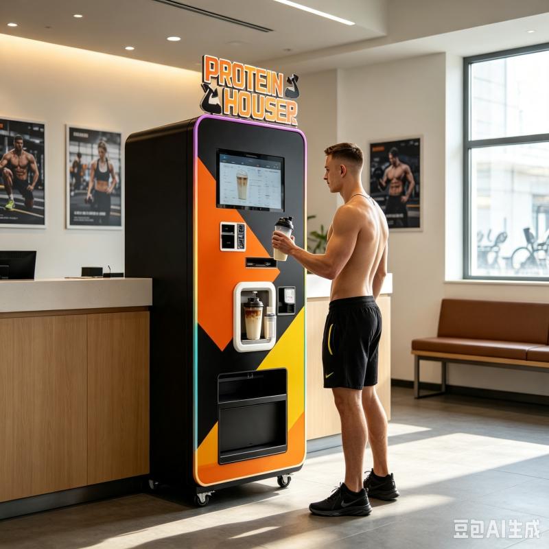 カスタマイズ可能なプロテインシェイク自動販売機 スマート飲料 - Nutrition Fitness Gym のレビューと価格